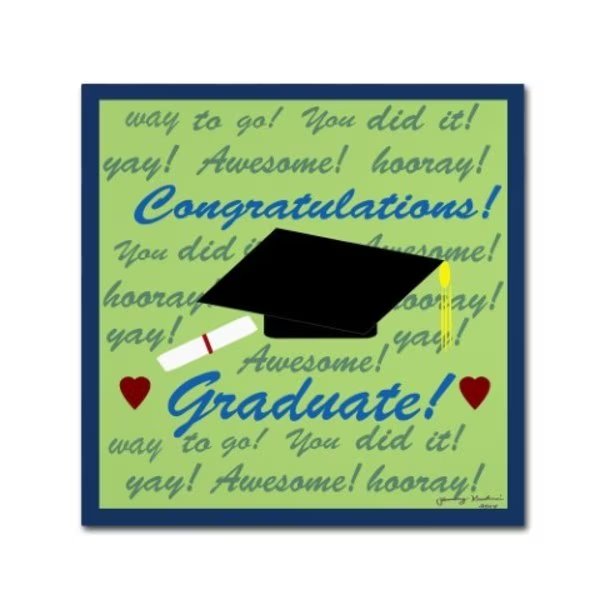 Tammy Kushnir 'Graduate' Canvas Art, 24x24, Trademark Fine Art, Mfr#: ALI11147-C2424GG